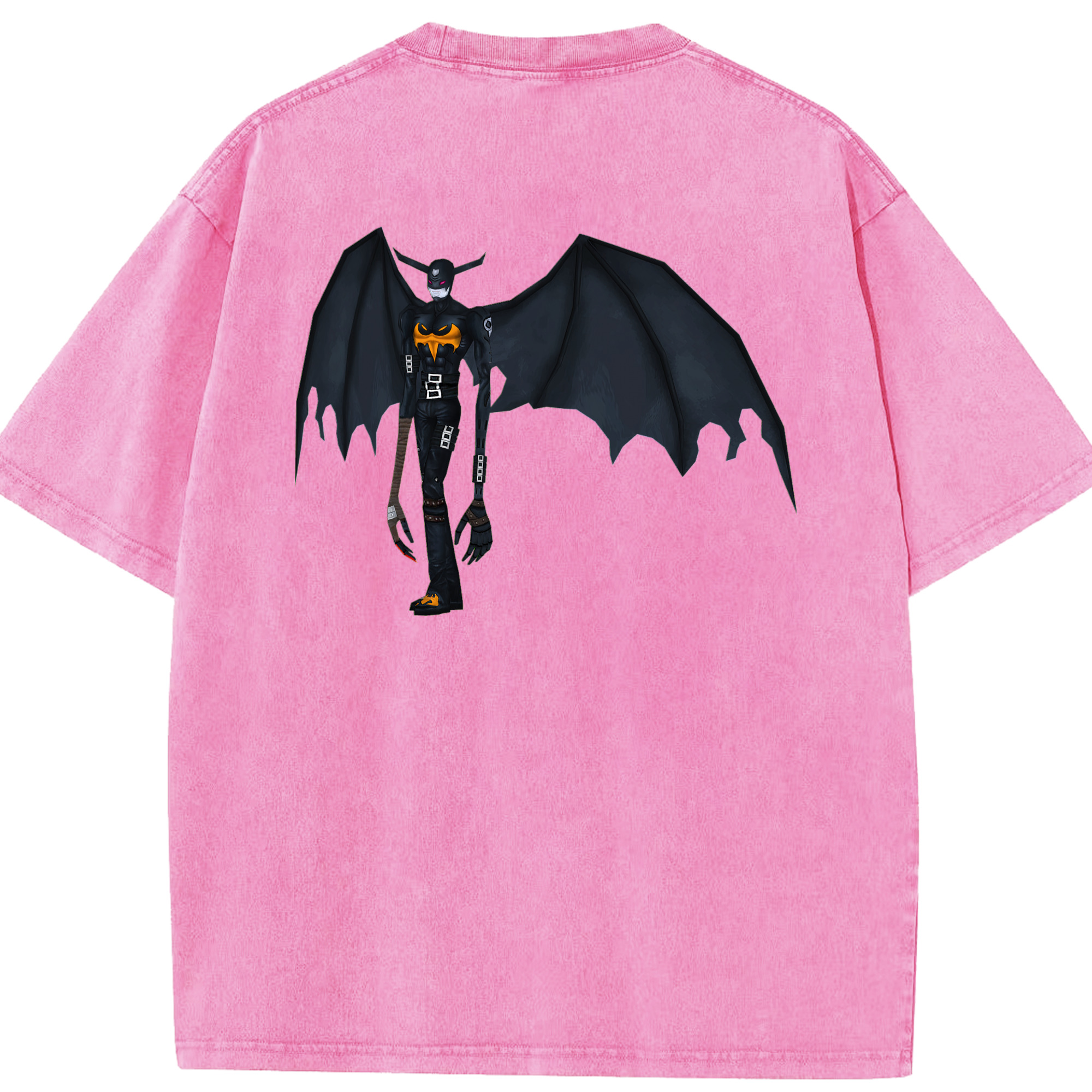 （画像用） Digimon デジタルモンスター/デジモン 綿100% ヴィンテージ風 半袖Tシャツ（背面プリント）